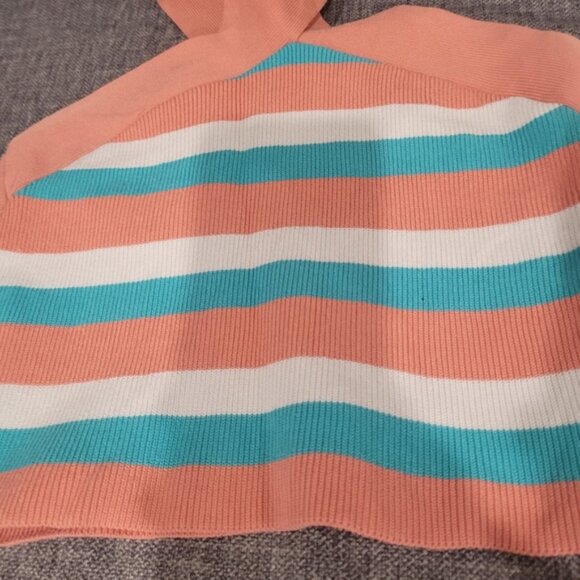 Babaton Sculpt Striped Halter Top - Picture 3 of 8